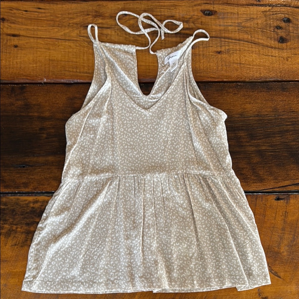 Jopna women’s flowy loose tank with halter tie size medium